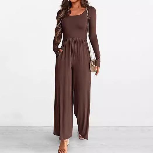 Elegant black jumpsuit perfect for formal events, combining sophistication and style in one piece