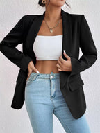 Elegant plus size casual blazer perfect for professional and stylish everyday wear