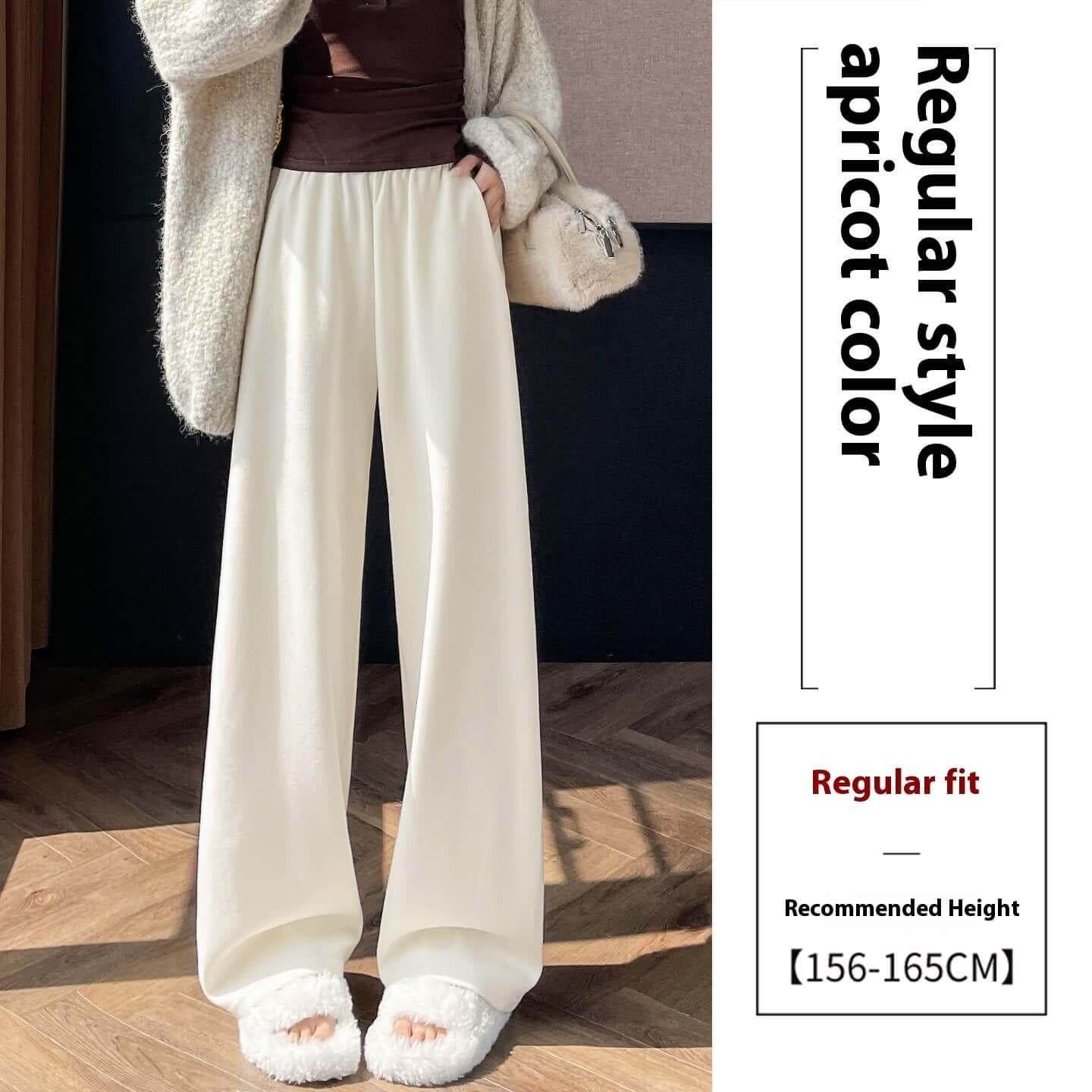 Narrow Wide-leg Pants Women&