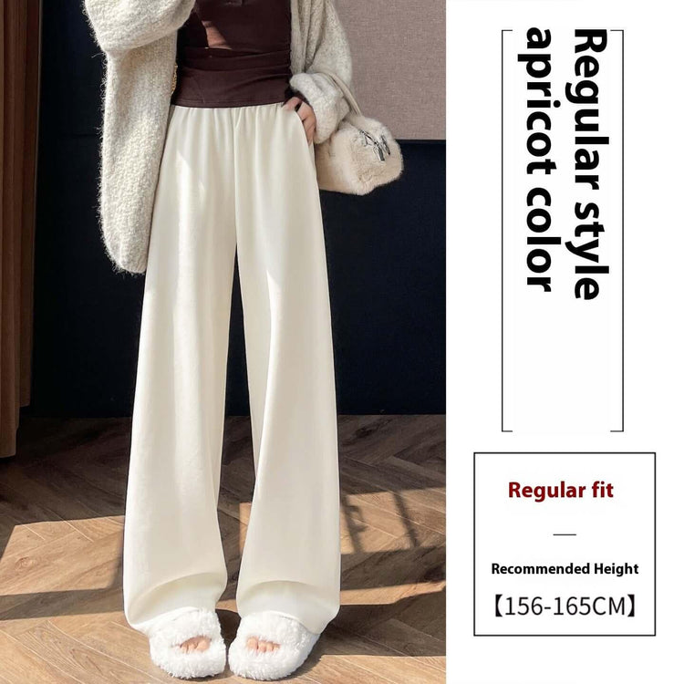 Narrow Wide-leg Pants Women&
