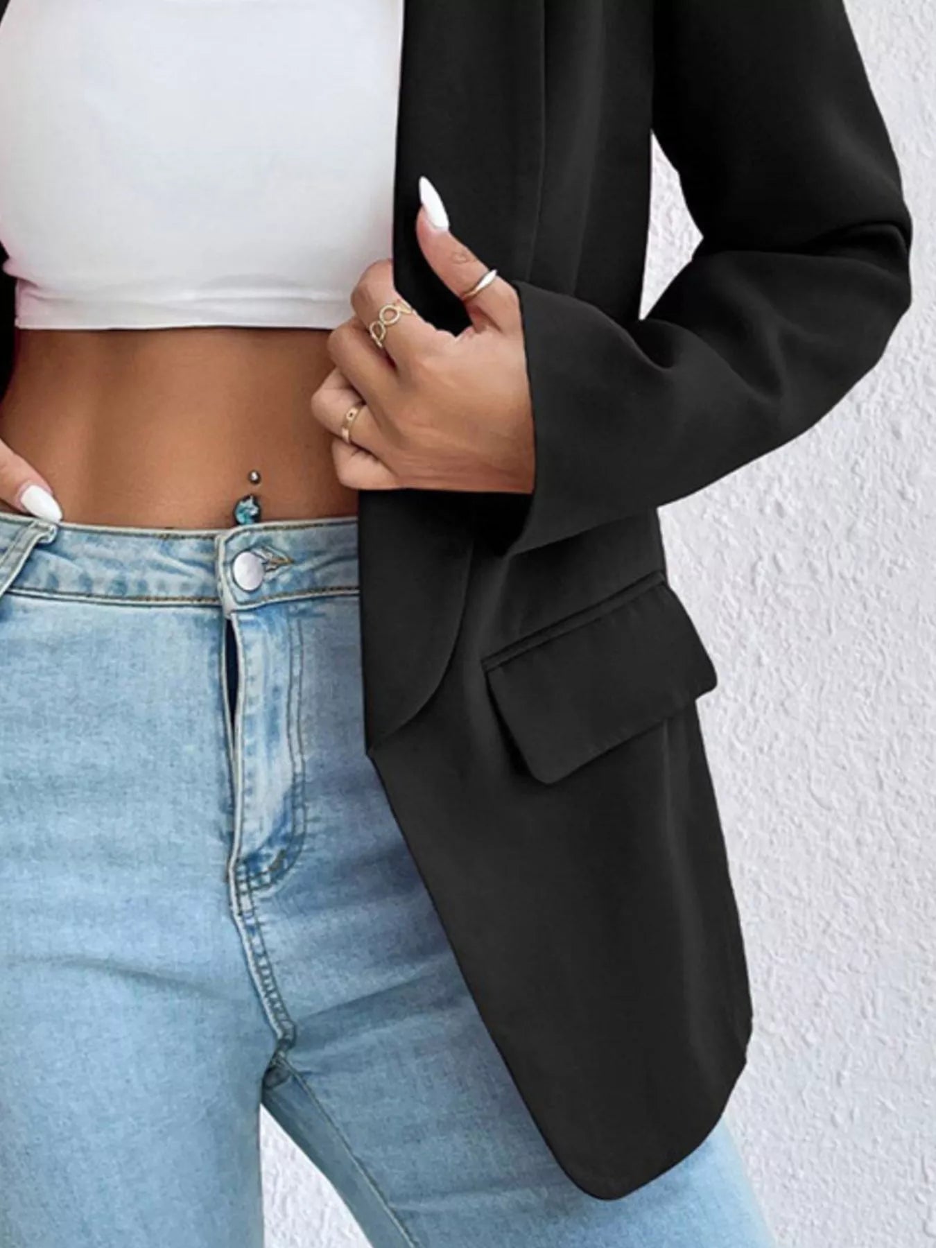 Elegant plus size casual blazer perfect for professional and stylish everyday wear