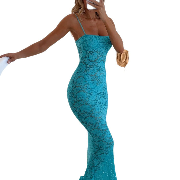 Lace Hollow-out Maxi Dress Lace Hollow-out Maxi Dress