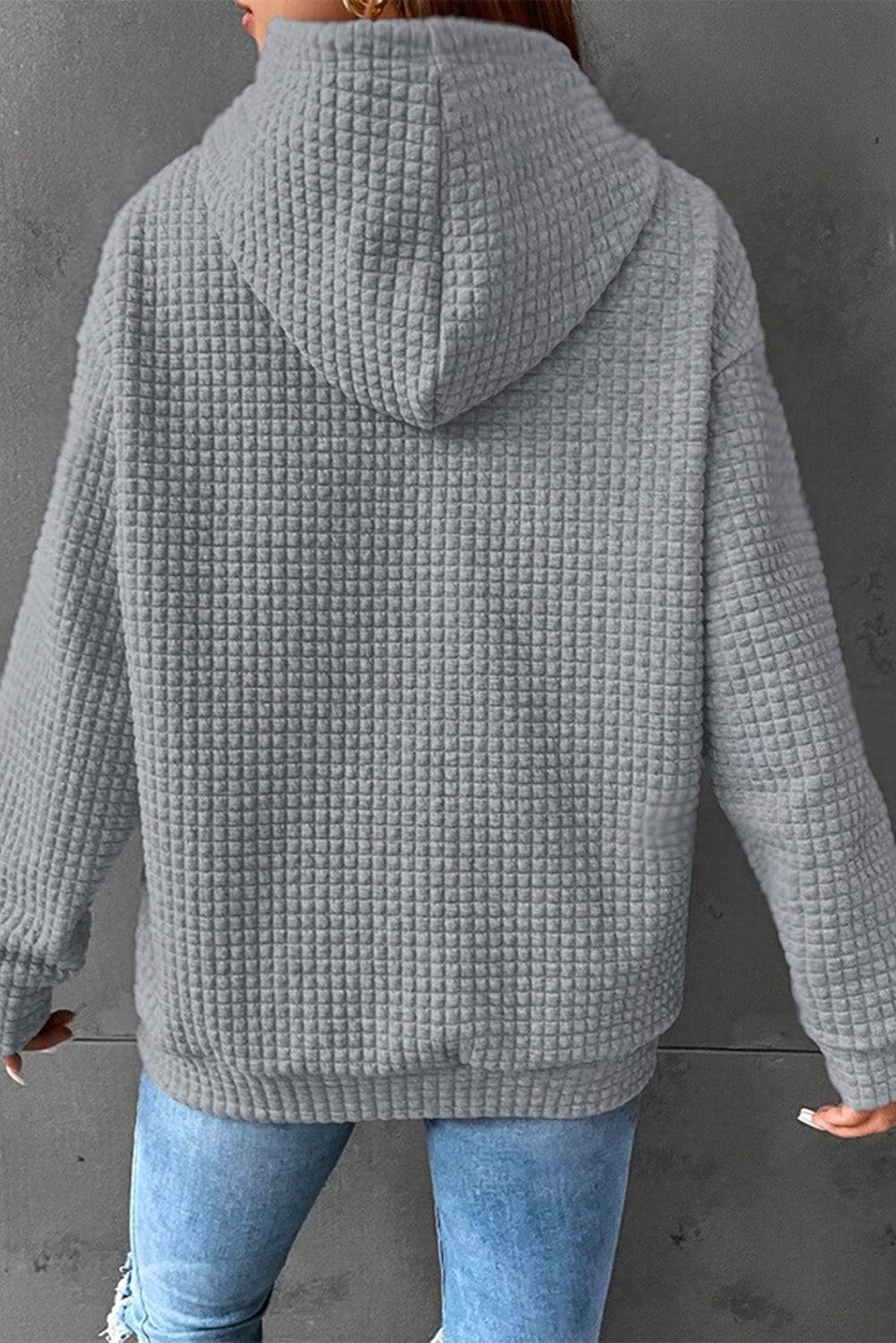 Dropped Shoulder Pocketed Hoodie.