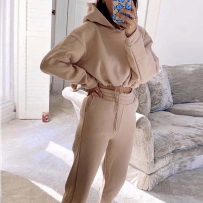 Jogging Suits For Women 2 Piece Sweatsuits Tracksuits Sexy Long Sleeve HoodieCasual Fitness Sportswear.