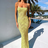Lace Hollow-out Maxi Dress Lace Hollow-out Maxi Dress