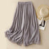 Tight Waist Cotton Linen Wide Leg Pants Loose And Elegant.