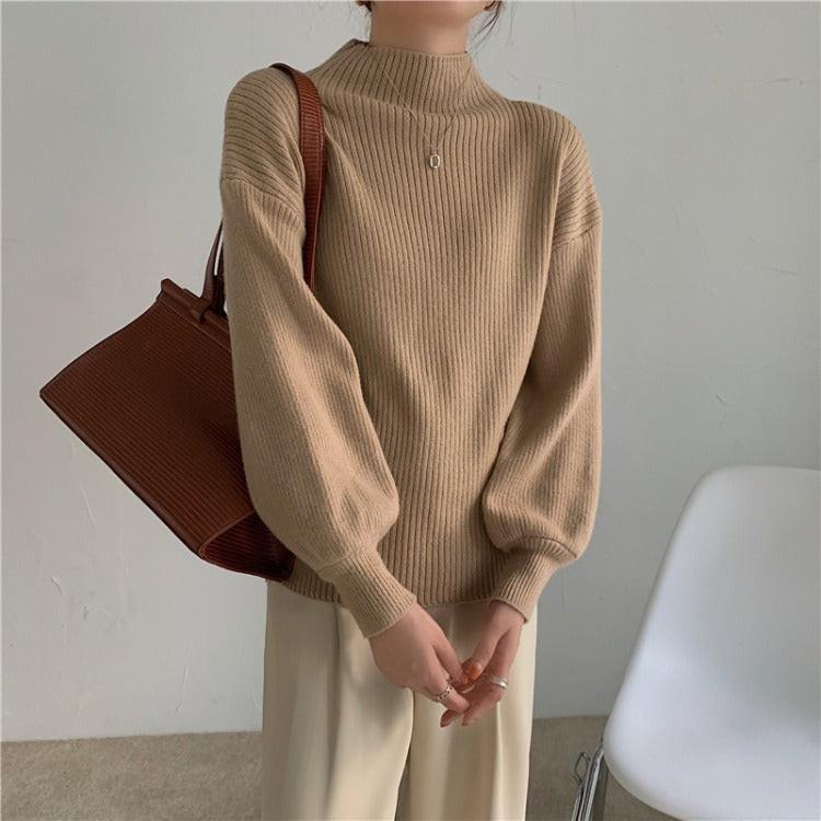 Stylish Apricot Long Sleeve Pullover perfect for elegant and comfortable casual wear