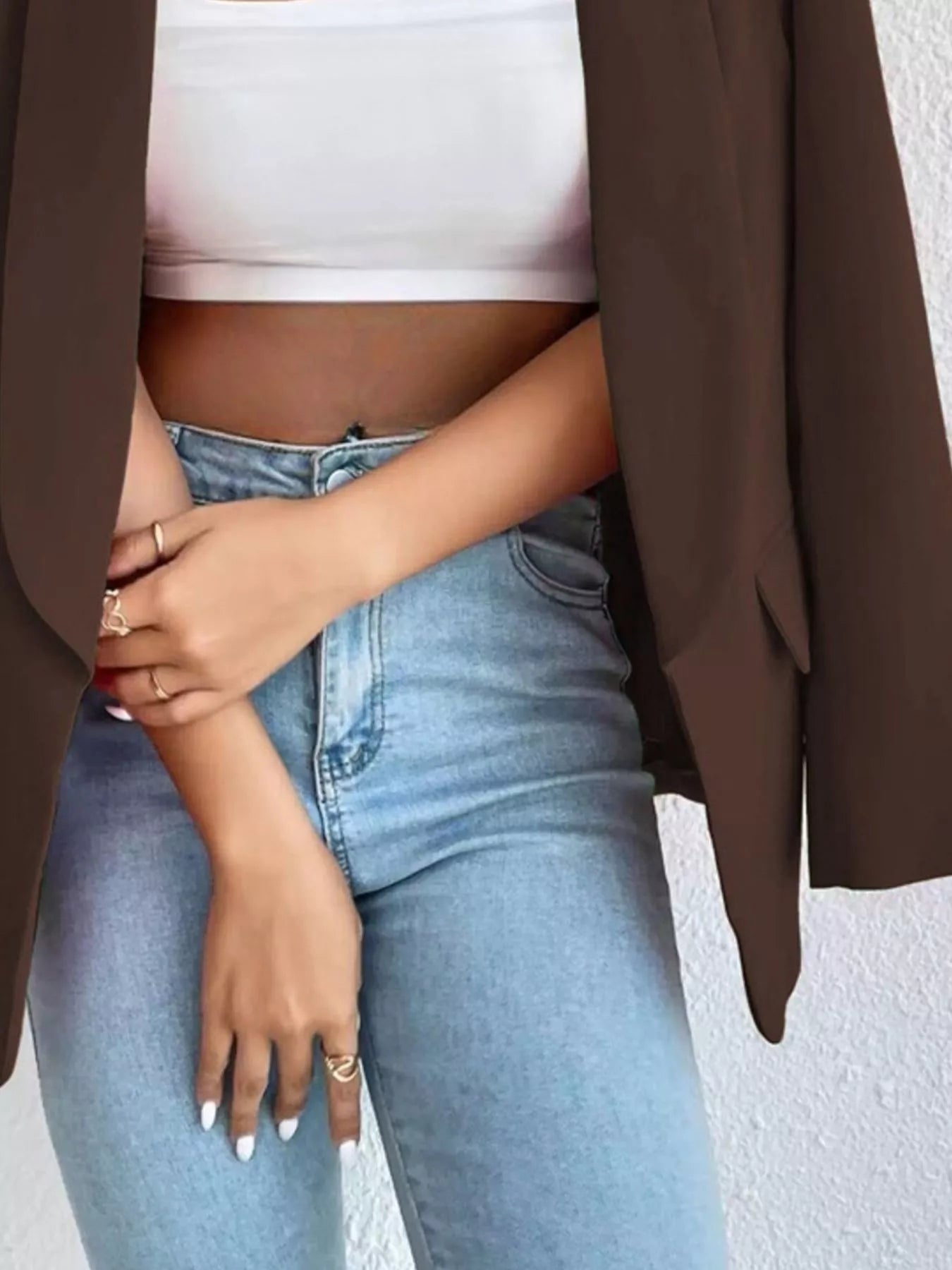 Elegant plus size casual blazer perfect for professional and stylish everyday wear