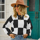 Elegant knitted pullover sweater, stylish and warm winter apparel for formal occasions