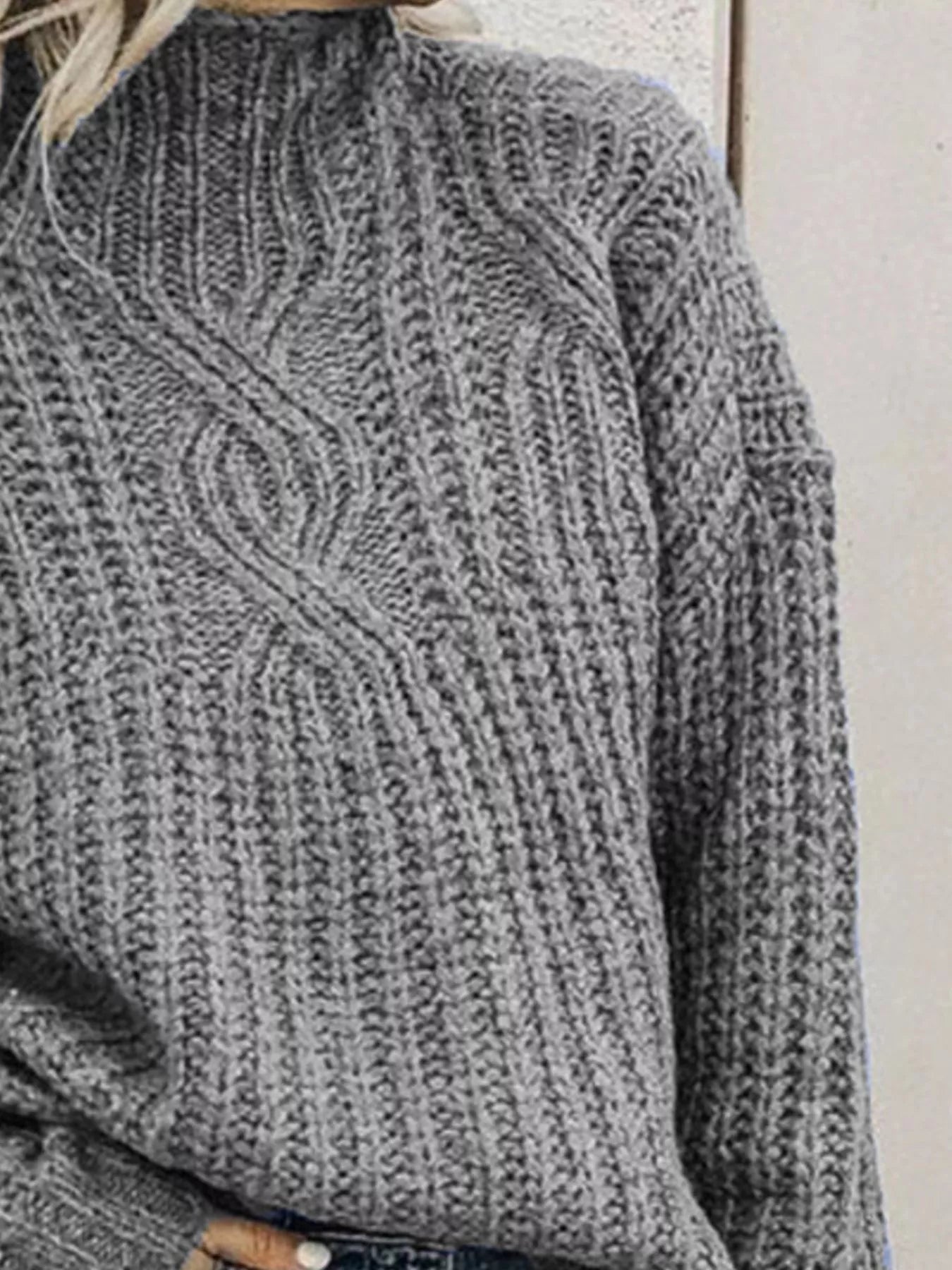 Stylish plus size turtleneck sweater offering warmth and comfort for elegant winter fashion