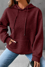 Dropped Shoulder Pocketed Hoodie.