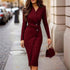 Elegant Wrap Dress.