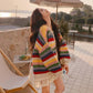 Multicolored Tassel Sweaters Cardigan For Women.