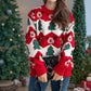 Christmas Casual Knitted Sweater For Women Loose Pullover.