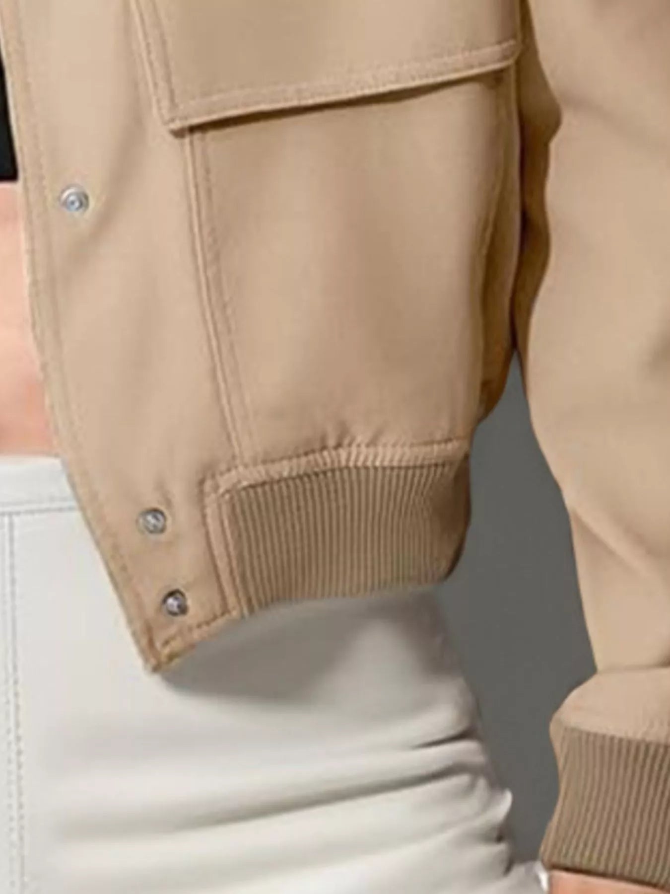 Plus size long sleeve jacket featuring full size coverage, ideal for stylish and comfortable outerwear options.