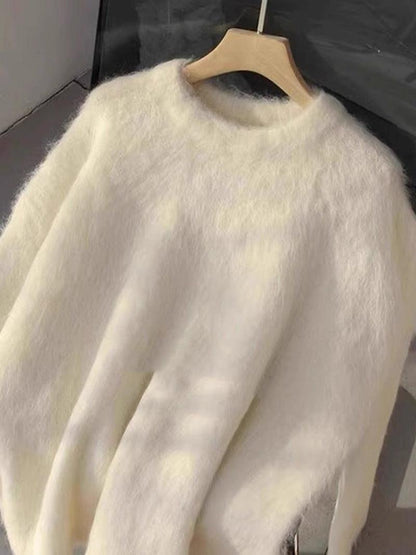 Luxurious mink fur pullover sweater showcasing premium softness and elegant winter style for fashion enthusiasts