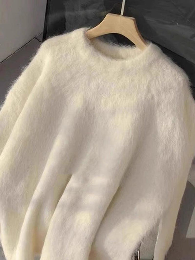 Luxurious mink fur pullover sweater showcasing premium softness and elegant winter style for fashion enthusiasts