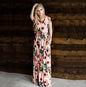 Women's Flower Printing Maxi Dress