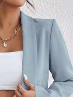 Elegant plus size casual blazer perfect for professional and stylish everyday wear