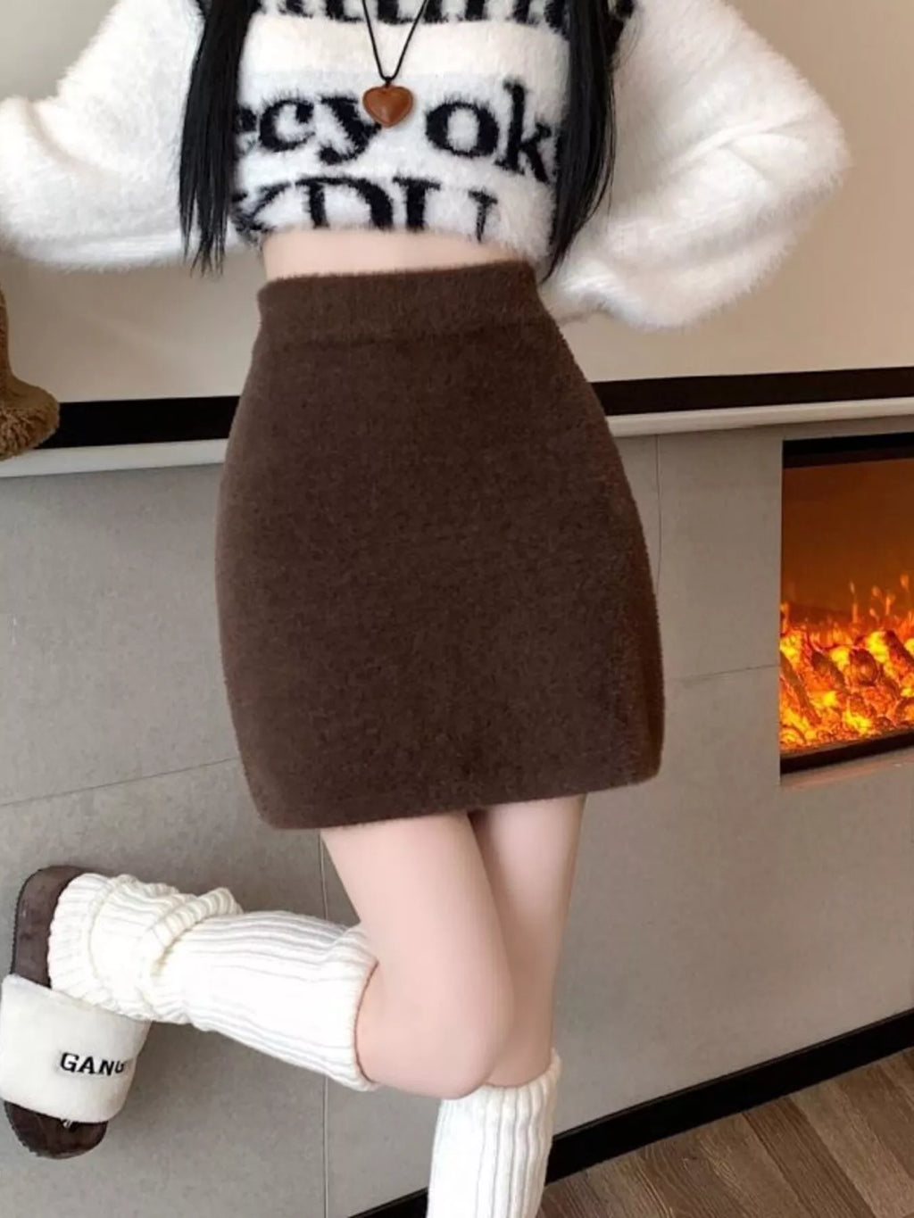 Elegant comfort plush mini skirt for stylish and cozy wear, perfect for versatile fashion.