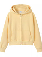 Plus size zip-up hoodie designed for comfort and style, perfect for casual wear and layering