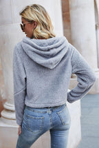Long Sleeve Fuzzy Hoodie.