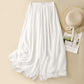Tight Waist Cotton Linen Wide Leg Pants Loose And Elegant.