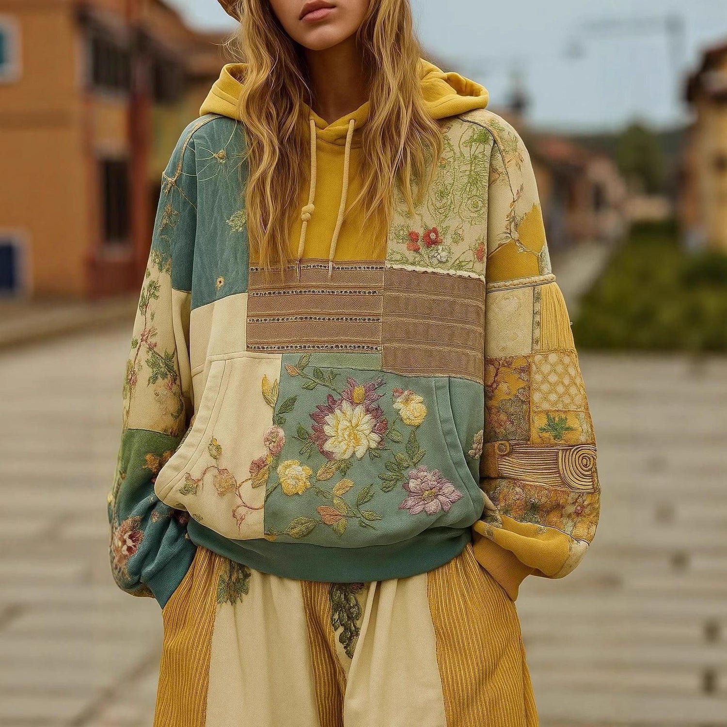 Digital Printed Pullover Sweater.