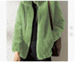 Double Faced Fleece Warm High Neck Sweater Women Cardigan.