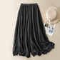 Tight Waist Cotton Linen Wide Leg Pants Loose And Elegant.