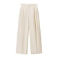 High Waist Wide Leg Draping Pleated Trousers.