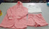 3pcs Womens Clothing Long Sleeve Crop Tank Top And Drawstring Shorts Pajama Set.