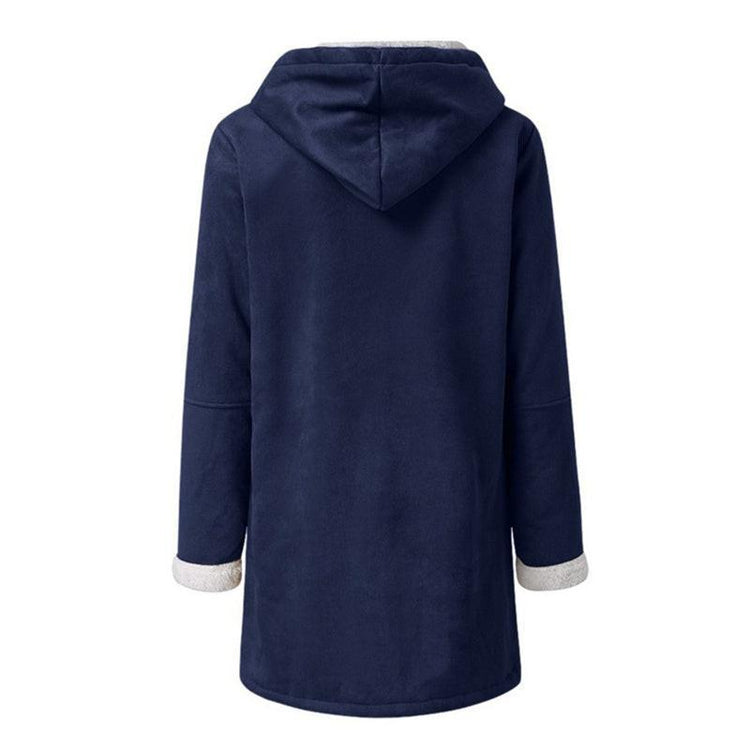 Winter Jackets For Women Sherpa Lined Jacket Women Duffle Toggle Coat Hooded Fleece Jacket.