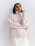 Winter Turtleneck Sweater Ins Solid Color Long Sleeve Pullover Top Women&