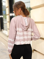 Drawstring Raglan Sleeve Hoodie.