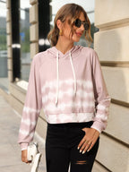 Drawstring Raglan Sleeve Hoodie.