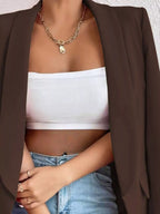 Elegant plus size casual blazer perfect for professional and stylish everyday wear