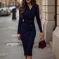 Elegant Wrap Dress.