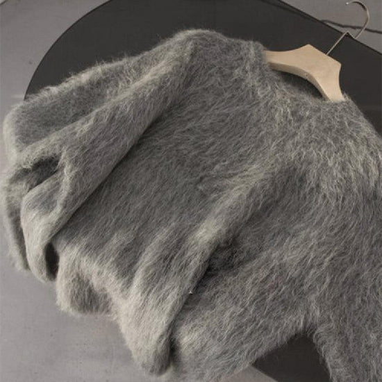 Luxurious mink fur pullover sweater showcasing premium softness and elegant winter style for fashion enthusiasts