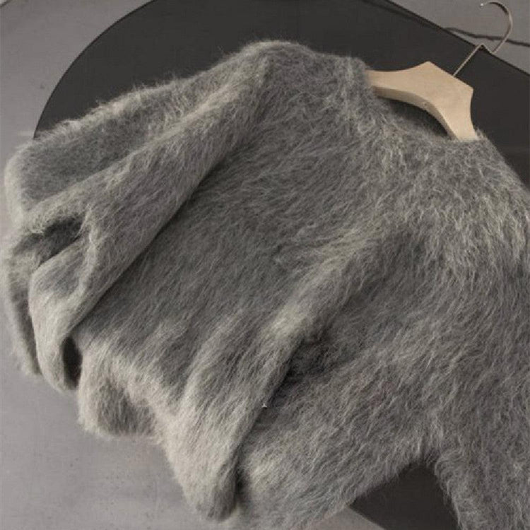 Luxurious mink fur pullover sweater showcasing premium softness and elegant winter style for fashion enthusiasts