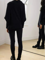 Boat Neck Long Sleeve Sweater.