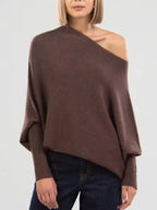 Boat Neck Long Sleeve SweaterKINT TOPS