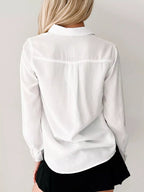 Button-Down Collared Neck Denim Shirt.