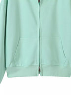 Plus size zip-up hoodie designed for comfort and style, perfect for casual wear and layering