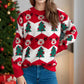 Christmas Casual Knitted Sweater For Women Loose Pullover.