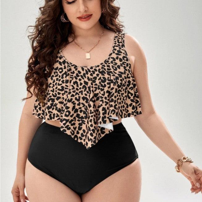 Bikini Leopard Print Swimsuit For Women.