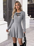 Cable Knit A-Line Sweater Dress.