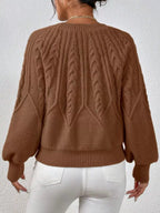 Cable Knit Long Sleeve SweaterKnit Tops