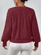 Cable Knit Long Sleeve SweaterKnit Tops