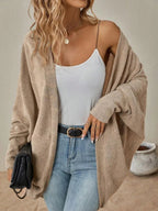 Casual Knit Open Front Cardigan.